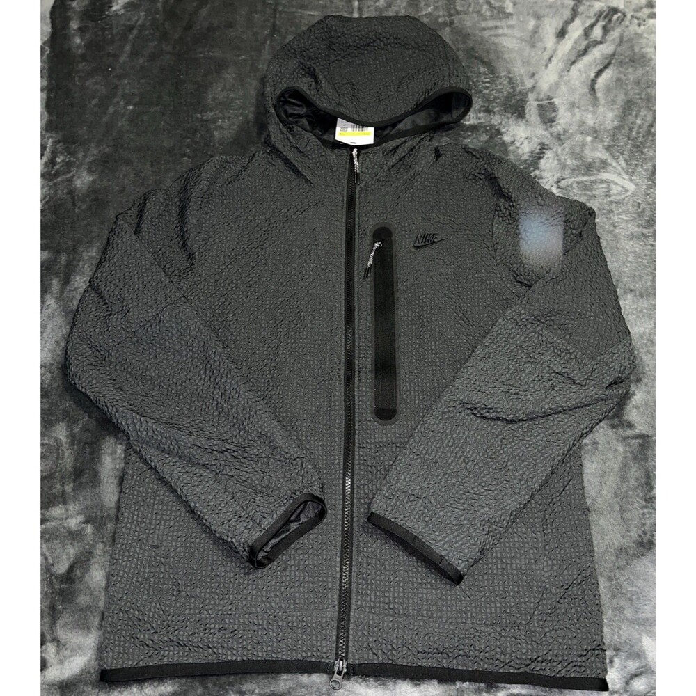 SMALL Nike Tech Essentials Full Zip Dark Grey Hoodie DQ4322-070 Men’s